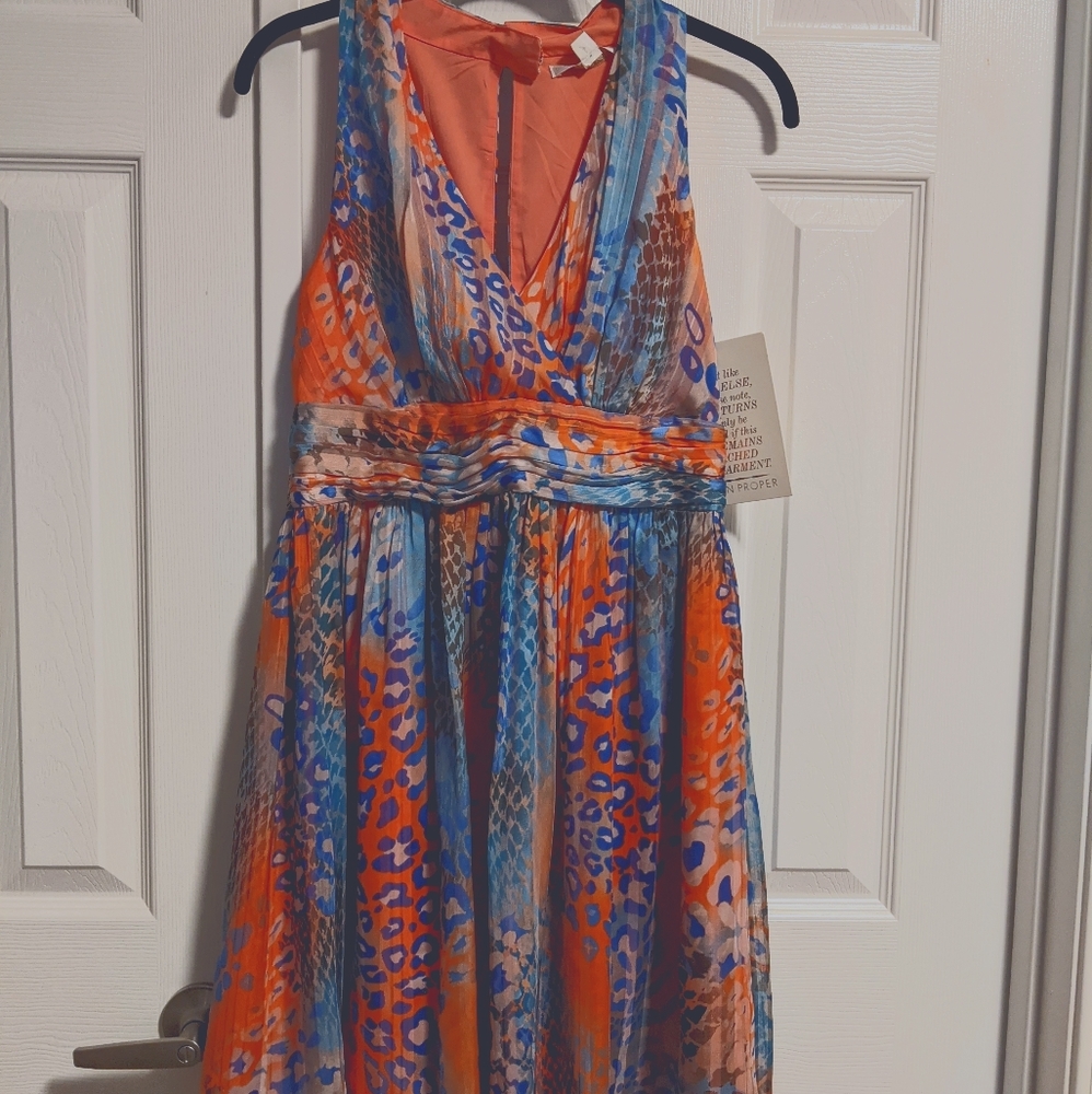 Silky Caribbean Animal Print Dress